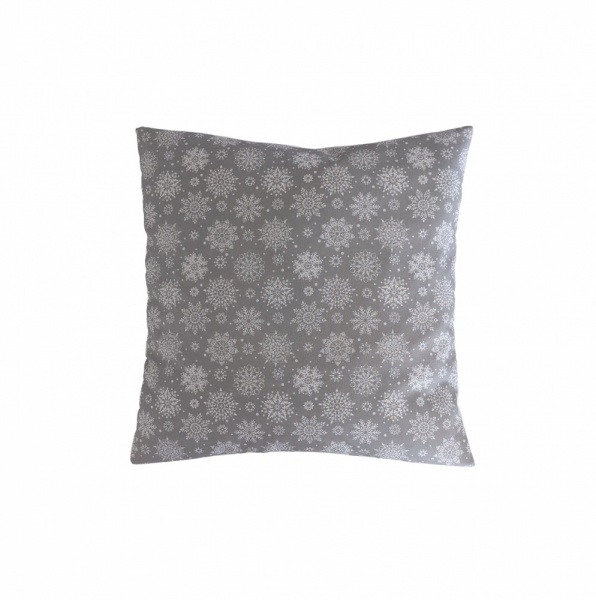 Silver Grey Christmas Snowflake Cushion Cover 14'' 16'' 18'' 20'' 22'' 24'' 26''